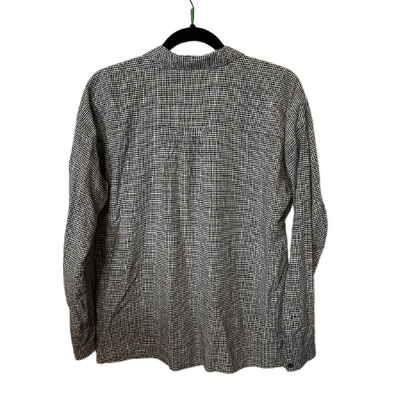 J. Jill Black and White Polkadot Button Down Long Sleeve Top Size Small - Picture 2 of 5